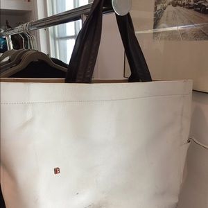 Bally Switzerland leather tote bag.